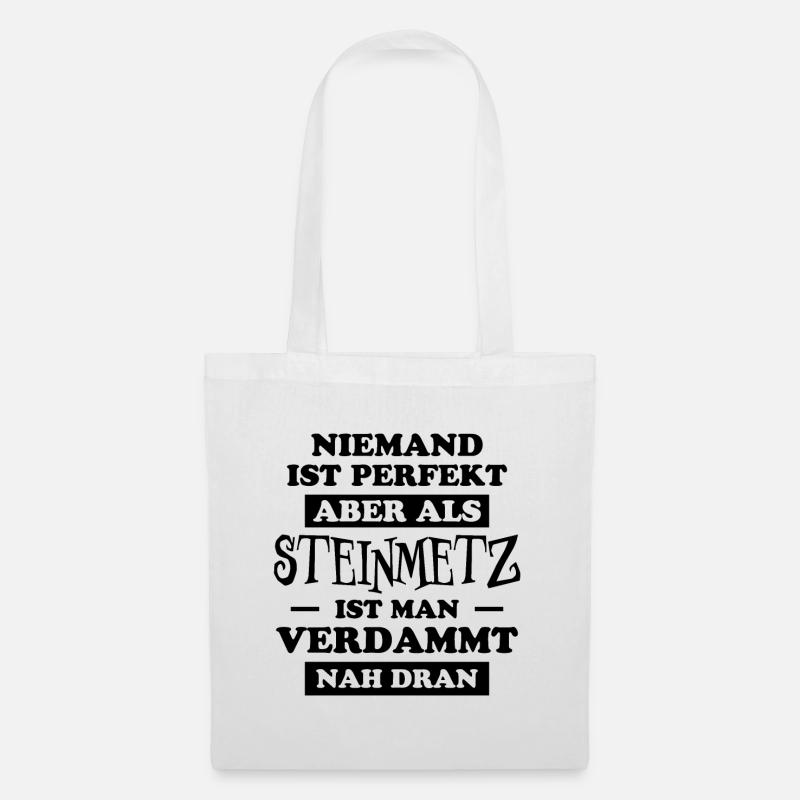 Steinmetz Lustiger Spruch Kunst Steinmetz Geschenk - Stoffbeutel - Weiß