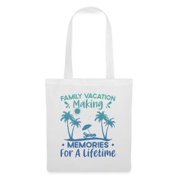 Vacances d’été en famille Créer des souvenirs - Sac en tissu - blanc - Devant