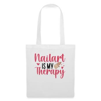 Nail art is my therapy nail technician - Tote Bag - white - Front