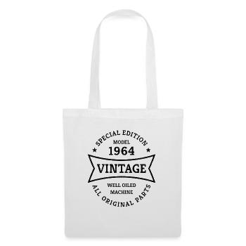 60ème anniversaire Millésime 1964 Millésime 60 ans - Sac en tissu - blanc - Devant
