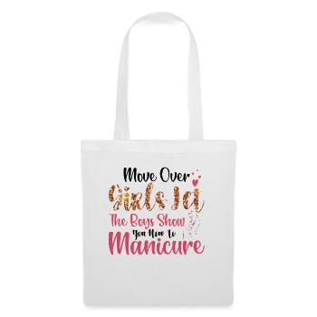 Place là, les filles - prothésistes ongulaires - Sac en tissu - blanc - Devant