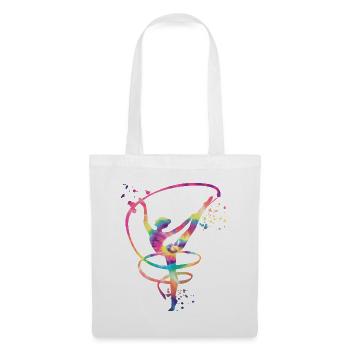 Gymnast with band Rhythmic gymnastics - Tote Bag - white - Front