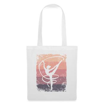 Gymnaste Gymnaste Gymnastique Rythmique Rétro - Sac en tissu - blanc - Devant