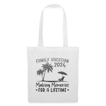 Vacances d’été en famille Créer des souvenirs - Sac en tissu - blanc - Devant