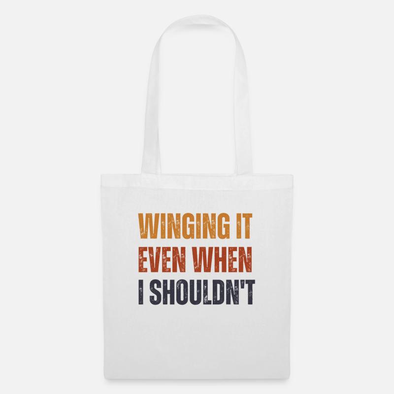 Winging It Even When I Shouldn't Wingsurfing - Tote Bag - white
