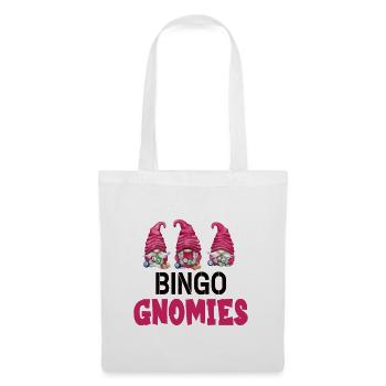 Bingo Gnomies Women Men Funny Bingo - Stoffbeutel - Weiß - Vorne