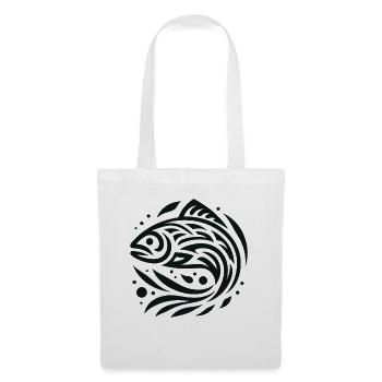 Saumon Amérindien Zodiaque - Sac en tissu - blanc - Devant
