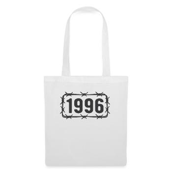 Anniversaire Vintage 1996 fil de fer barbelé - Sac en tissu - blanc - Devant
