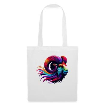 Aries Zodiac Sign Vibrant Rainbow Design - Tote Bag - white - Front