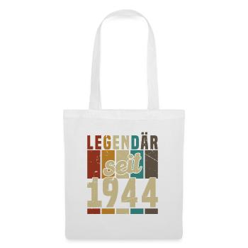 Légende depuis 1944 Anniversaire Rétro - Sac en tissu - blanc - Devant