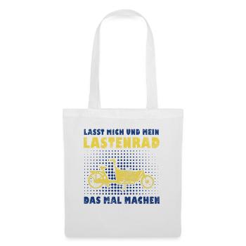 Cargo Bike Retro Cargo Bike Cargobike - Tote Bag - white - Front