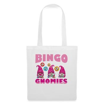 Bingo Gnomies Women Men Funny Bingo - Stoffbeutel - Weiß - Vorne