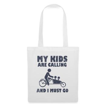 My kids call Cargo Cargobike - Tote Bag - white - Front