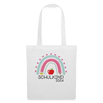 Schulanfang Erster Schultag Schulkind 2024 - Stoffbeutel - Weiß - Vorne