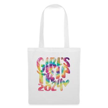 Week-end des filles Voyage entre filles 2024 - Sac en tissu - blanc - Devant