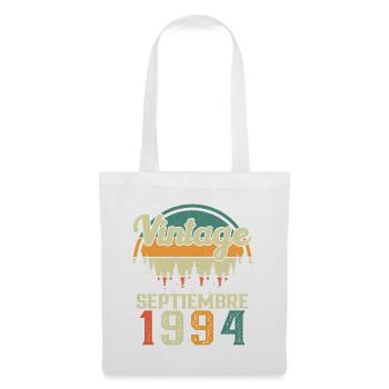 September 1994 Retro Vintage Geburtstagsgeschenk - Stoffbeutel - Weiß - Vorne