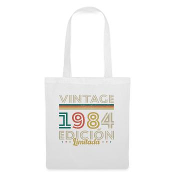 Vinatge 1984 Geburtstagsgeschenk - Stoffbeutel - Weiß - Vorne