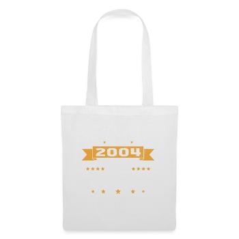 20 Jahre Vinatge-Geburtstagsgeschenk 2004 - Stoffbeutel - Weiß - Vorne