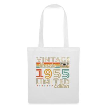 Vinatge 1955 Geburtstagsgeschenk - Stoffbeutel - Weiß - Vorne