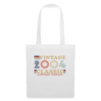 2004 Vintage Retro Geburtstagsgeschenk - Stoffbeutel - Weiß - Vorne