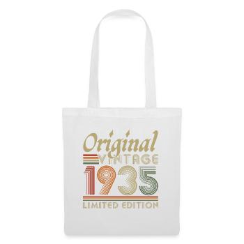 Original 1935 Vintage Retro Anniversary Gift - Tote Bag - white - Front