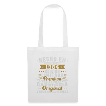 Fabriqué en 1984 40 ans d’existence Cadeau d’anniversaire - Sac en tissu - blanc - Devant