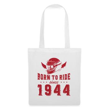 Né pour rouler depuis 1944 Cadeau de motard - Sac en tissu - blanc - Devant