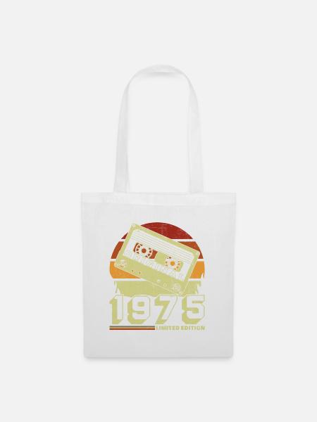 Original 1975 50th Anniversary Vintage Geschenk - Stoffbeutel - Weiß