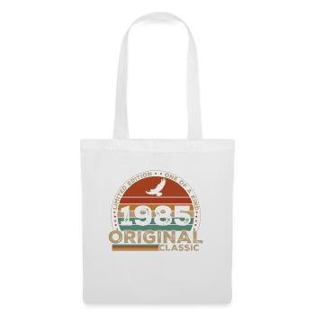 Original 1985 Vintage Geburtstagsgeschenk - Stoffbeutel - Weiß - Vorne