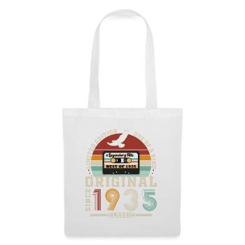 Original 1935 Vintage Retro Cadeau D’anniversaire - Sac en tissu - blanc - Devant
