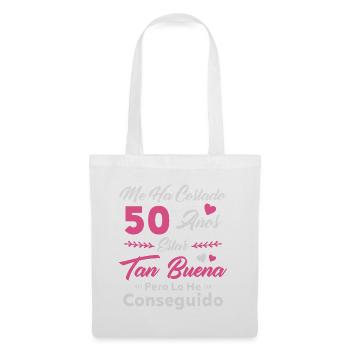 Il m’a fallu 50 ans 50 anniversaire femme - Sac en tissu - blanc - Devant