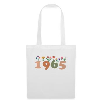 60 Années Vintage 1965 Anniversaire Femmes - Sac en tissu - blanc - Devant
