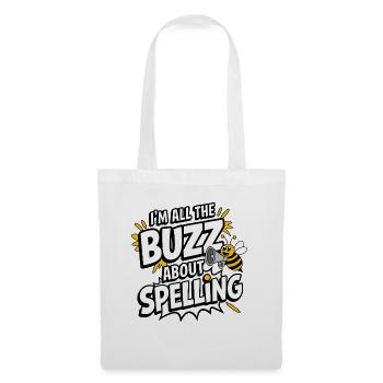 Concours de mots Spelling Bee Champion - Sac en tissu - blanc - Devant