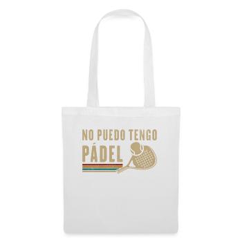 I Can't Have Vintage Padel Padel Racket - Tote Bag - white - Front
