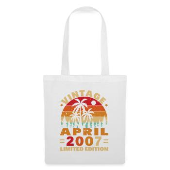 April 2007 Vintage Birthday 2007 Gift - Tote Bag - white - Front