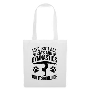 Gymnastique Dire Chats Drôle Gymnastique Cadeau - Sac en tissu - blanc - Devant