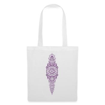 Spiritualité Méditation Géométrie sacrée Lotus - Sac en tissu - blanc - Devant
