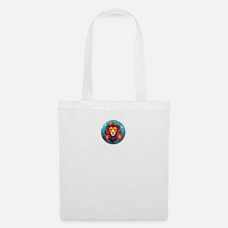 Lion Bust - Tote Bag - white