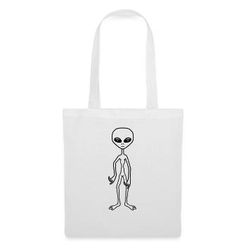 great horror halloween creep extraterrestrial cool - Tote Bag - white - Front