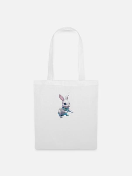 White Rabbit Crystal - Stoffbeutel - Weiß