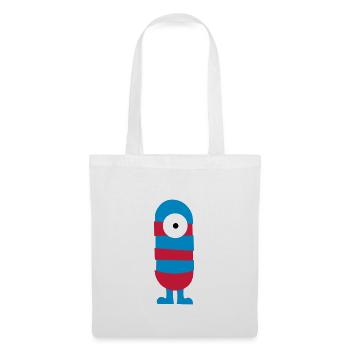 monstre - Sac en tissu - blanc - Devant