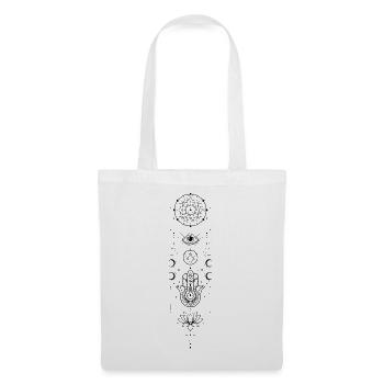 Spiritualität Heilige Geometrie Lotusblume Zen - Stoffbeutel - Weiß - Vorne