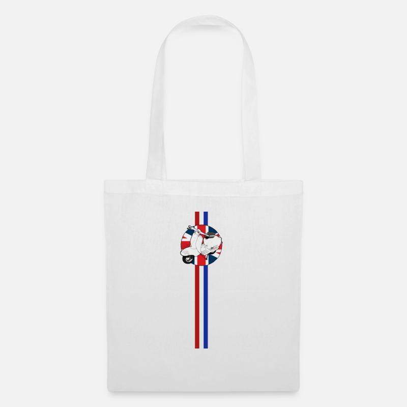 SCOOT STRIPE TRACK JACKET - Tote Bag - white