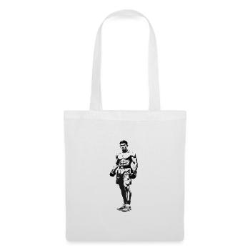 Thai Boxer - Martial Arts Sticker - Stoffbeutel - Weiß - Vorne