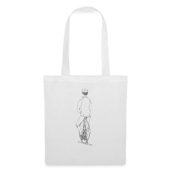 Vintage monocycle Old School Design - Sac en tissu - blanc - Devant