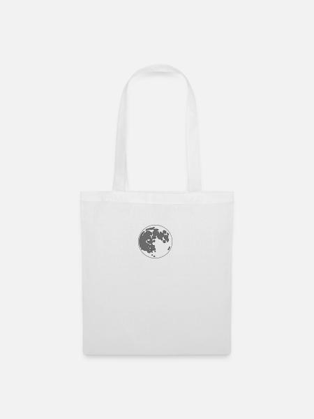 moon - Tote Bag - white