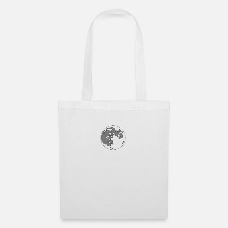 moon - Tote Bag - white