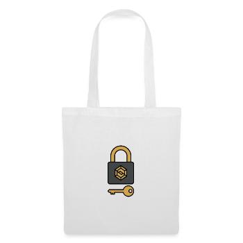 Sécurité des cryptomonnaies | Symbole de serrure et de clé - Sac en tissu - blanc - Devant