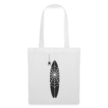 Araignée et grande toile gothique - Sac en tissu - blanc - Devant