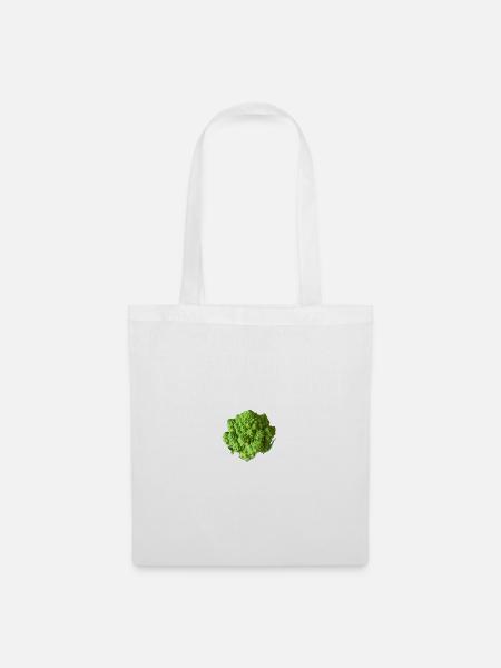 Romanesco-Brokkolifraktal - Stoffbeutel - Weiß